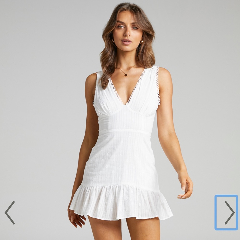 Tamzin Frill Hem Mini Dress